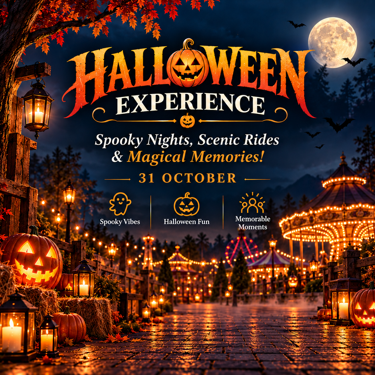 Halloween Experience at Visava – Spooky nights, scenic rides and magical memories on 31 October
